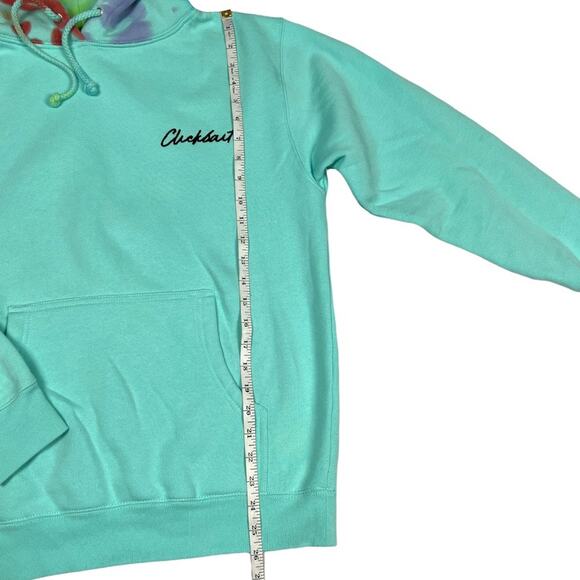 Clickbait David Dobrik Fanjoy Sweatshirt Mint Green Tie Dye Pullover Unisex S - Picture 6 of 11